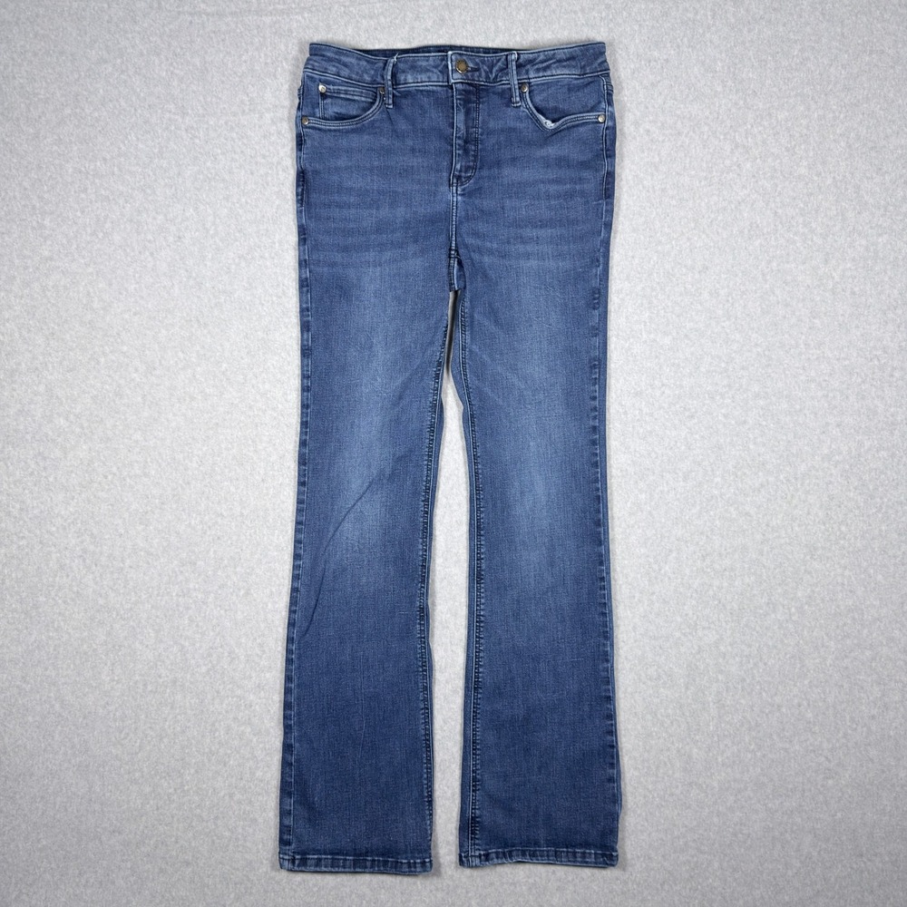Simply Vera Vera Wang Womens 8R Blue Bootcut Jeans Medium Wash Stretch Denim